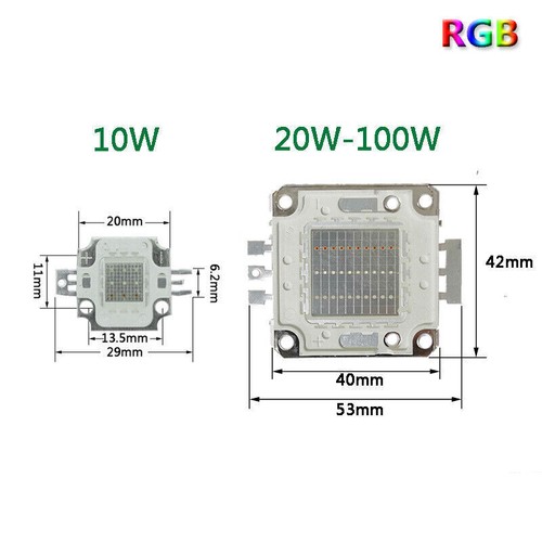 LED COB chip DC12V 32V10W 20W 30W 50W 70W 100W rgb smd bulb floodlight lamp - Picture 19 of 19