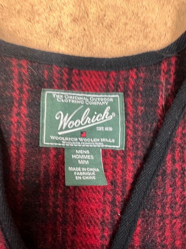 Woolrich Buffalo Plaid 4 Pocket Hunting Vest SIZE MEDIUM - Picture 3 of 6
