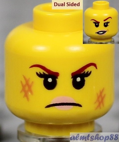 LEGO - FEMALE Minifigure Heads - PICK YOUR STYLE - Yellow Flesh Faces People - Picture 28 of 73