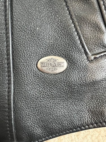 Vintage Harley Davidson Damen Leder Biker Weste Gr. S Faded Patch 2001 - Bild 10 von 16