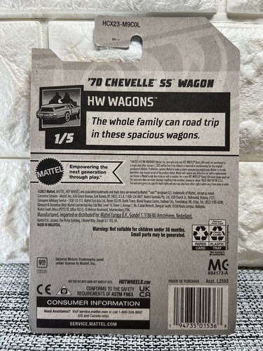 Hot Wheels HW Wagons 1/5 '70 Chevelle SS Wagon 111/250 Red - Picture 4 of 4