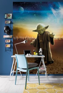 Star Wars Wall Murals 254x184cm wall mural photo wallpaper star wars master yoda kids Star Wars Wall Murals 254x184cm wall mural photo wallpaper star wars master yoda kids