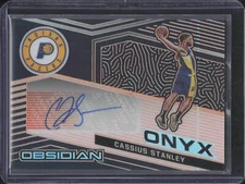 2020-21 Obsidian #ONY-CST Cassius Stanley Onyx Auto Electric Etch Orange #/50
