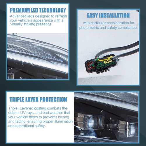 VLAND LED Scheinwerfer Für Lexus IS250/350/F (2006-2013) mit Blue Startup DRL - Bild 3 von 8