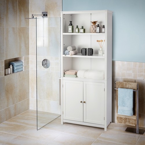 Giantex Display Shelf Bookshelf Stand Tall Bookcase Wooden Storage Cabinet 182cm - Picture 11 of 12