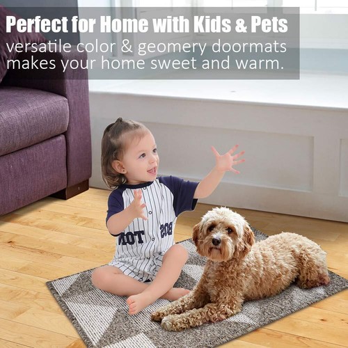 Indoor Doormat 24"x 36" Absorbent Front Back Door Mat Floor Mats Rubber - Picture 8 of 8