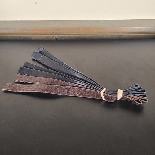 Lot of 6 Miche Purse Straps - 4 Black & 2 Brown - No Hardware - Never Used