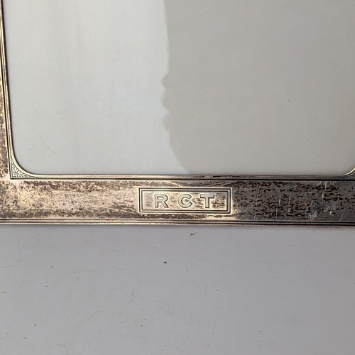 Vtg WM B Kerr Sterling Silver Picture Frame 47A10 8.5" x 11" Engraved Etched - Picture 2 of 7