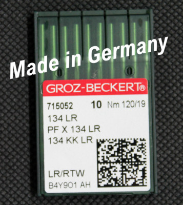 Nähmaschinennadel Groz-Beckert Ledernadeln Rundkolben System 134 LR Stärke 120