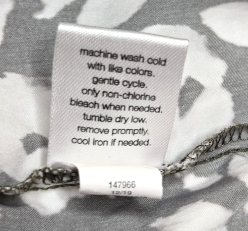 Elizabeth & James Tunic Ruffle Hem Dress - Women's L - Olive Green Leopard Print - Picture 13 of 13