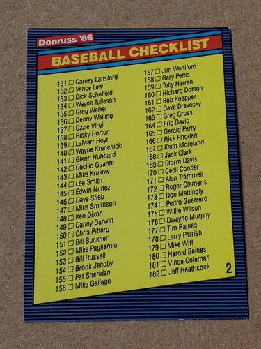 1985 1986 1987 1988 DONRUSS BASEBALL TRADING CARDS YOU PICK 50% OFF 2+ - Picture 236 of 425
