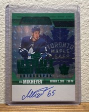 19-20 Credentials Debut Ticket Access Autos Green Ilya Mikheyev Rookie Auto17/25