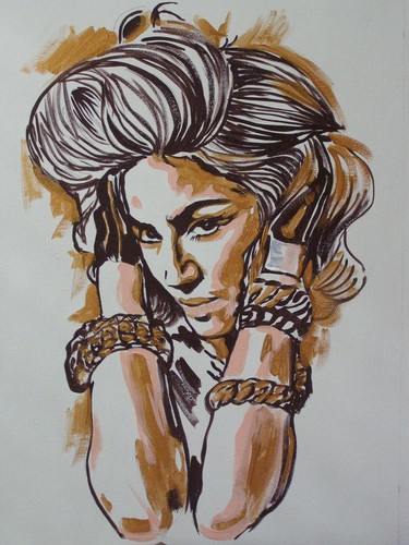 MADONNA Portrait Musiker POPMUSIK Original Acryl Gemälde Zeitgenössische Kunst - Bild 4 von 4