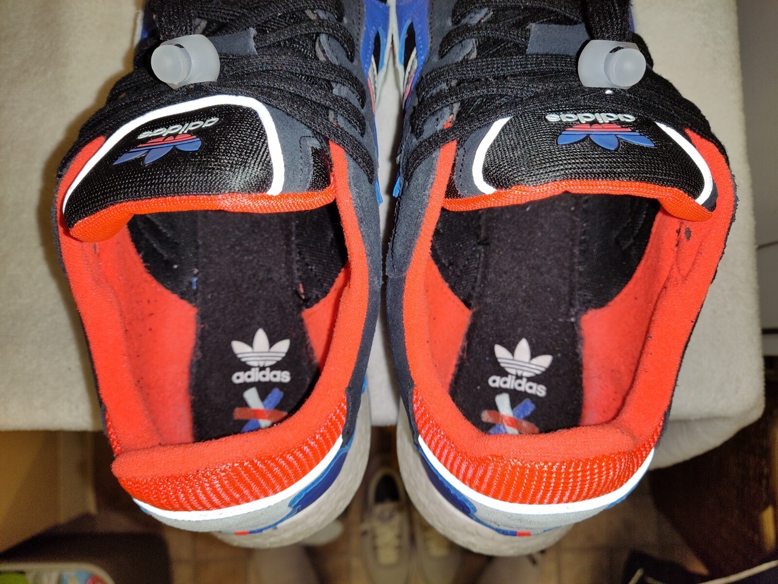Men's sz 13 Adidas Originals Tresc Run Boost Athletic Running Shoes - CLEAN 