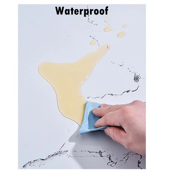 Rollo de papel tapiz de PVC autoadhesivo de 10 pies papel de mármol pelar palo encimera de cocina Foto 4 de 4