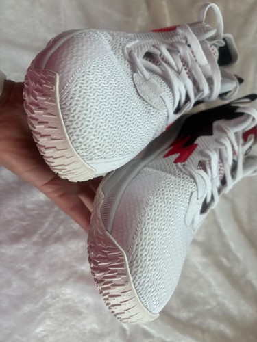 Adidas Time Dame 4th QTR K.O. white/black/red mens size 9 - Picture 9 of 11