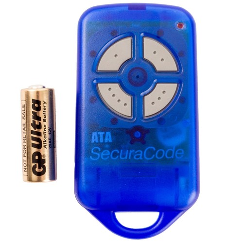 ATA Garage Door Remote Control PTX4 Blue Securacode Keyring - Various Options - Picture 26 of 35