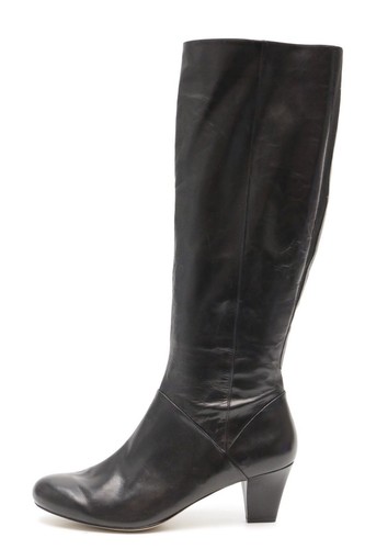 Womens 222797 Trotters Black Leather Knee High Tall Boots Shoes Size 6 - Picture 2 of 5