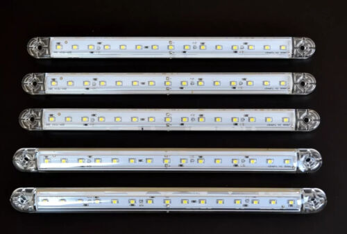 x10 Luci di posizione laterali led bianche 12V-24V per Mercedes DAF Renault ecc+ - Foto 2 di 5