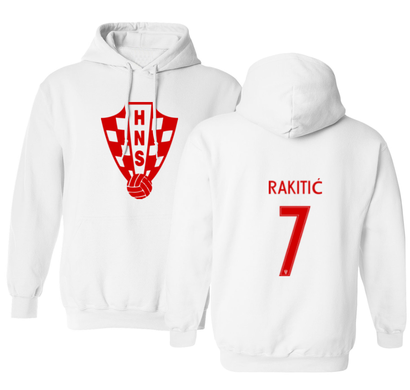 Croatia 2018 Soccer #2 VRSALJKO World Cup Men/'s Hooded Sweatshirt