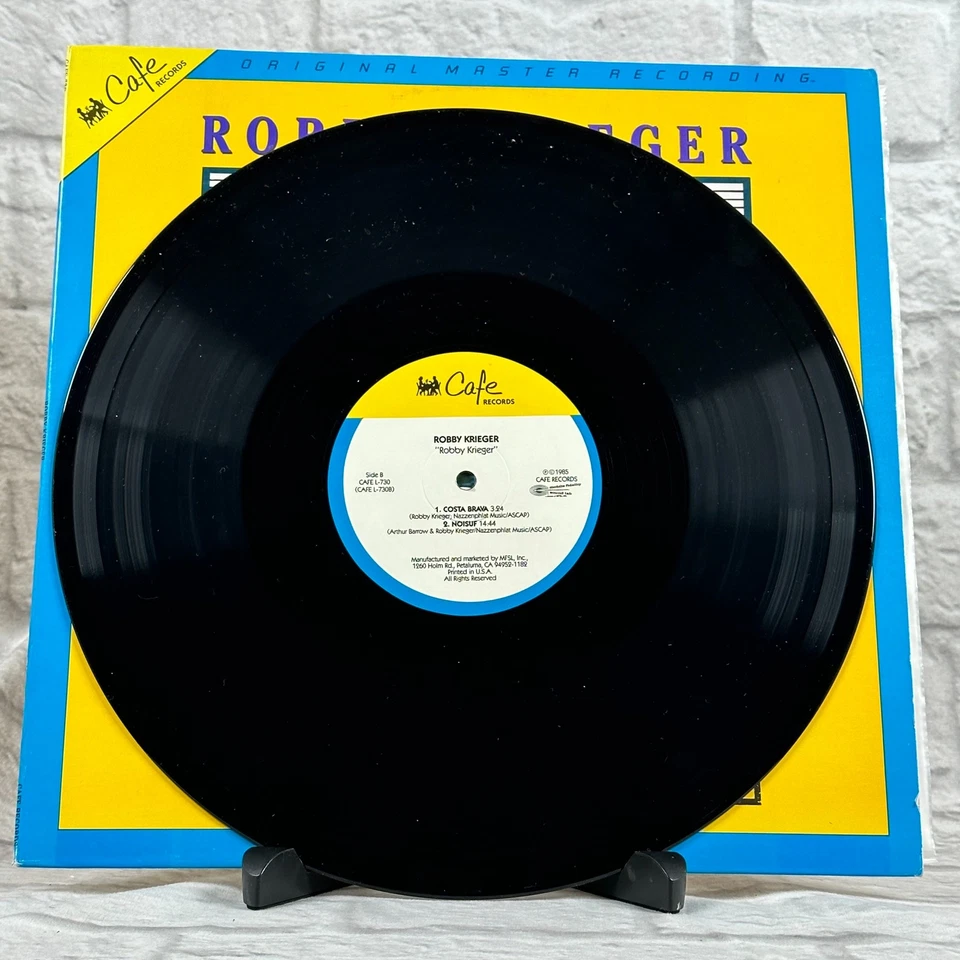 Robby Krieger S/T LP 1985 MFSL Original Master Recording Cafe-730 Demo The Doors - Image 2 of 4