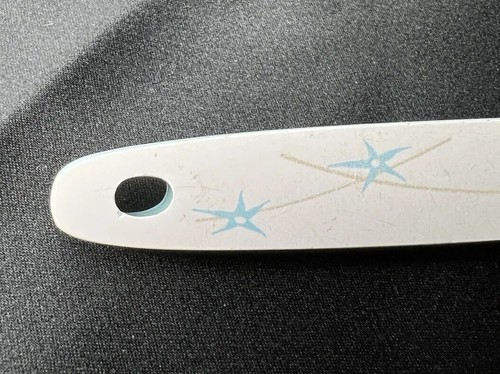 Vintage HPH Edelstahl Aqua Blau Starburst Griff Schöpfkelle 12" Werkzeug Utensil Japan - Bild 15 von 23