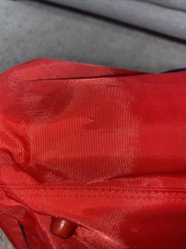 Rare PGA Tour Golf Duffle Bag Red Gym Luggage Bag Travel Red 20” - Picture 6 of 16