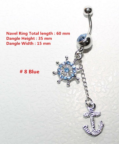 1 pc Music Symbol Belly Button Dangle Surgical Steel Navel Rings Body Jewelry - Bild 37 von 59