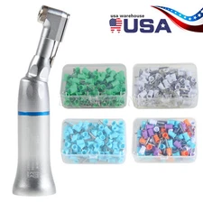 Dental Contra angle low speed handpiece / 100 Prophy Polishing Cups Latch E-Type