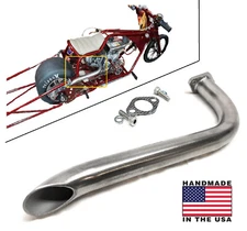 Header Exhaust Pipe for mini bikes, Predator 301 & 420cc, GX Honda 240, 270, 390
