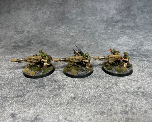 Astra Militarum Pro painted Warhammer 40k Cadian Heavy Weapon Squad  28mm - Picture 1 of 7
