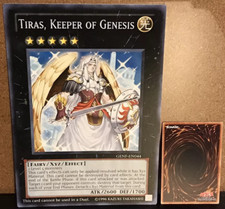 Jumbo Oversized YUGIOH Promo TIRAS, KEEPER OF GENESIS Case Box Topper GENF-EN044