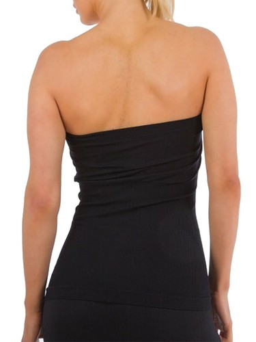 Sleeveless Strapless Tube Top long Bandeau Basic Layering Off Shoulder Shirt - Picture 4 of 63