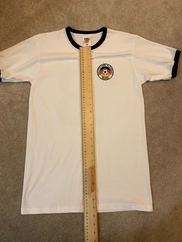 Retro Deutschland Fußball T-Shirt WM Klinsmann Nummer 18 Top Gr. S weiß - Bild 7 von 9