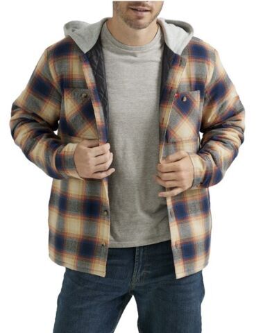 Wrangler Herren schwere Hemdjacke mit Kapuze Gr. S (34/36), M (38/40) - Bild 15 von 16