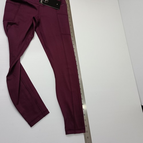 Reflex 90 Degrees Womens Tights Size XS Maroon Burgundy - Picture 9 of 11