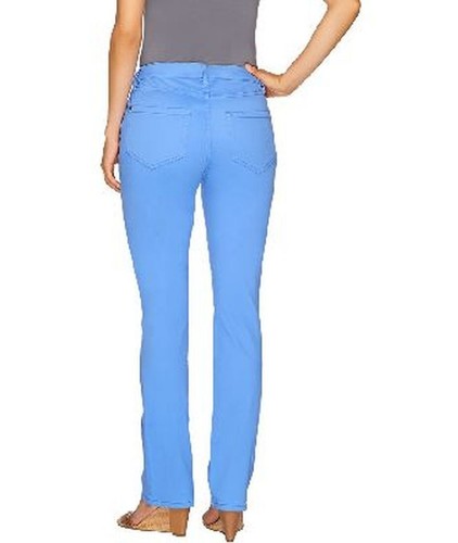 SKINNYJEANS 2 CHIC SLIM SLIMMING SLIM BOOTCUT JEANS QVC Sz 16 NEW $ 99 - Picture 2 of 4