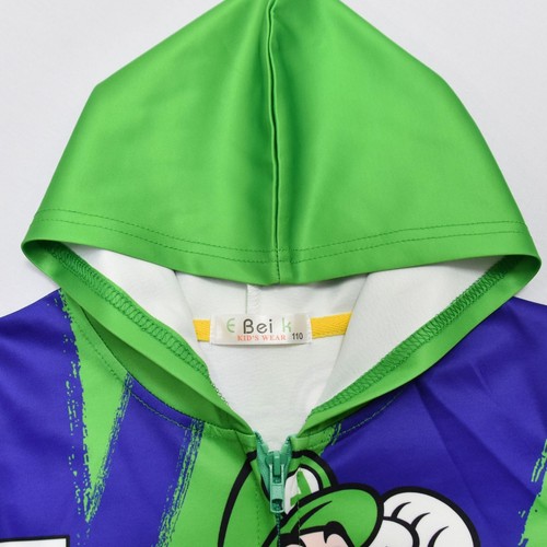 Super Mario Lugi Hoodies Sweatshirts Langarm Jacke Kapuze Unisex Reißverschluss - Bild 4 von 12