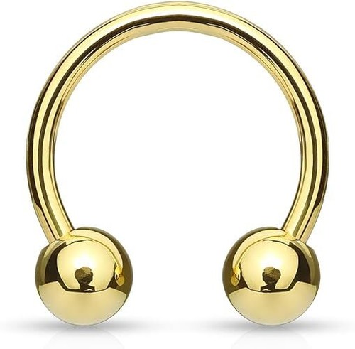 Horseshoe Barbell Bar Cartilage Helix Steel Tragus Septum Nipple Ring Piercing - Picture 20 of 25