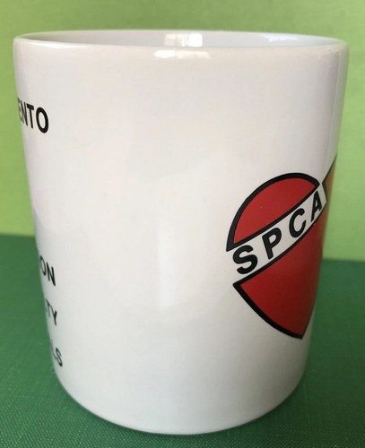 Vintage ASPCA Herz Pfote Logo Sacramento SSPCA Kaffeebecher Tasse 10 Unzen SELTEN RARITÄT - Bild 4 von 6