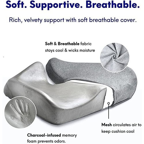 Kissen Labor patentiertes Druckentlastungssitzkissen für lange Sitzstunden Memory - Bild 10 von 12