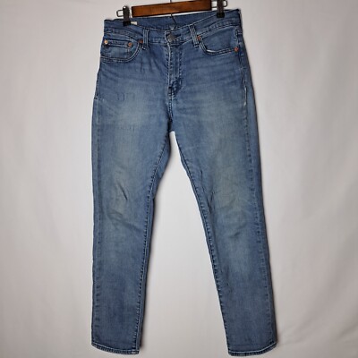 Levis Premium 511 Jeans Mens 30x32 Slim Fit Blue Denim Big E Zip Fly Medium Wash