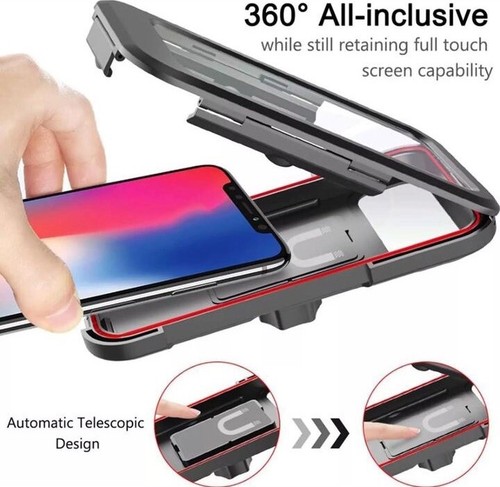Universal Phone Holder Waterproof Bike Phone Mount For iPhone 15 14 13 Pro Max - Picture 10 of 12
