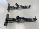 Bradbury Collection Polished Steel Double Curtain brackets, for 25 mm pole.