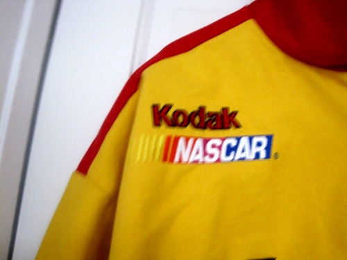 Veste doublure rouge logo authentique NASCAR Bobby Hamilton Kodak Chase taille XL neuve avec étiquette - Photo 4/19