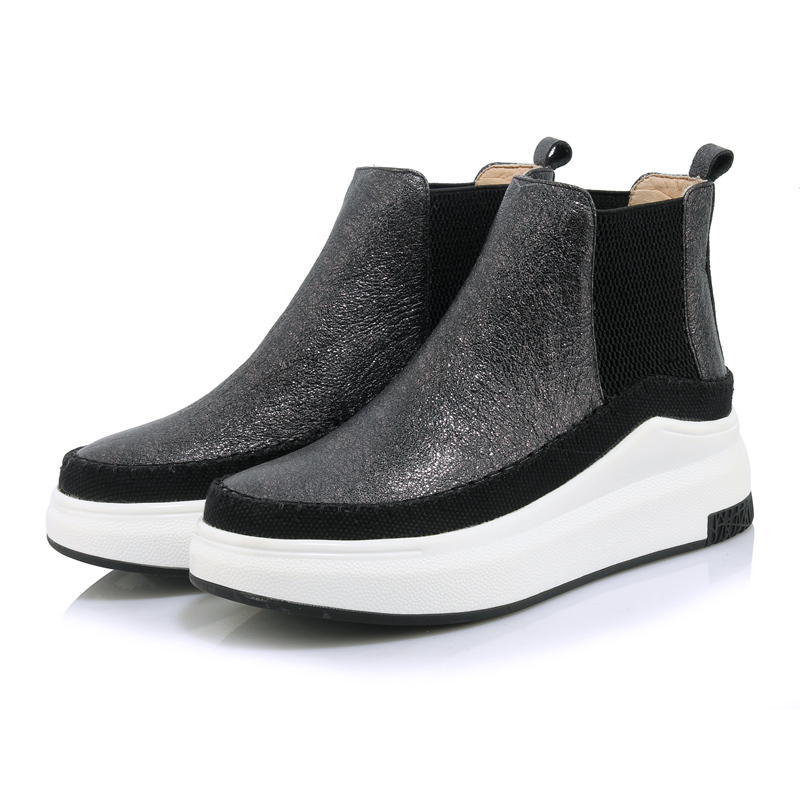 Donna Korean Pelle Shoes Trainers Fashion High Top Ankle On Boot Pull On Ankle NEW SZ 19383d Donna Korean Pelle Shoes Trainers Fashion High Top Ankle On Boot Pull On Ankle NEW SZ 19383d