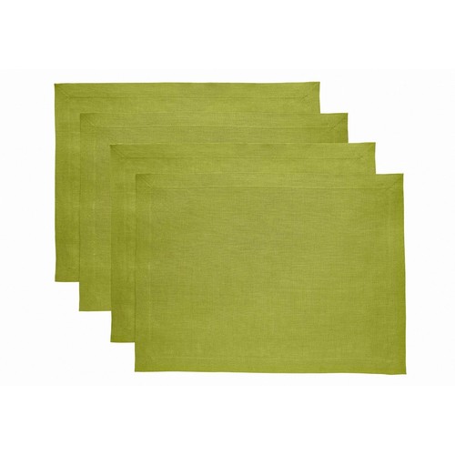 Solino Home 100% Pure Linen Placemats Cloth 14 x 19" for Summer Dining- Fete - Picture 38 of 165