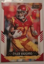 2021 Score #383 Tyler Vaughns USC Trojans Indianapolis Colts RC Rookie 
