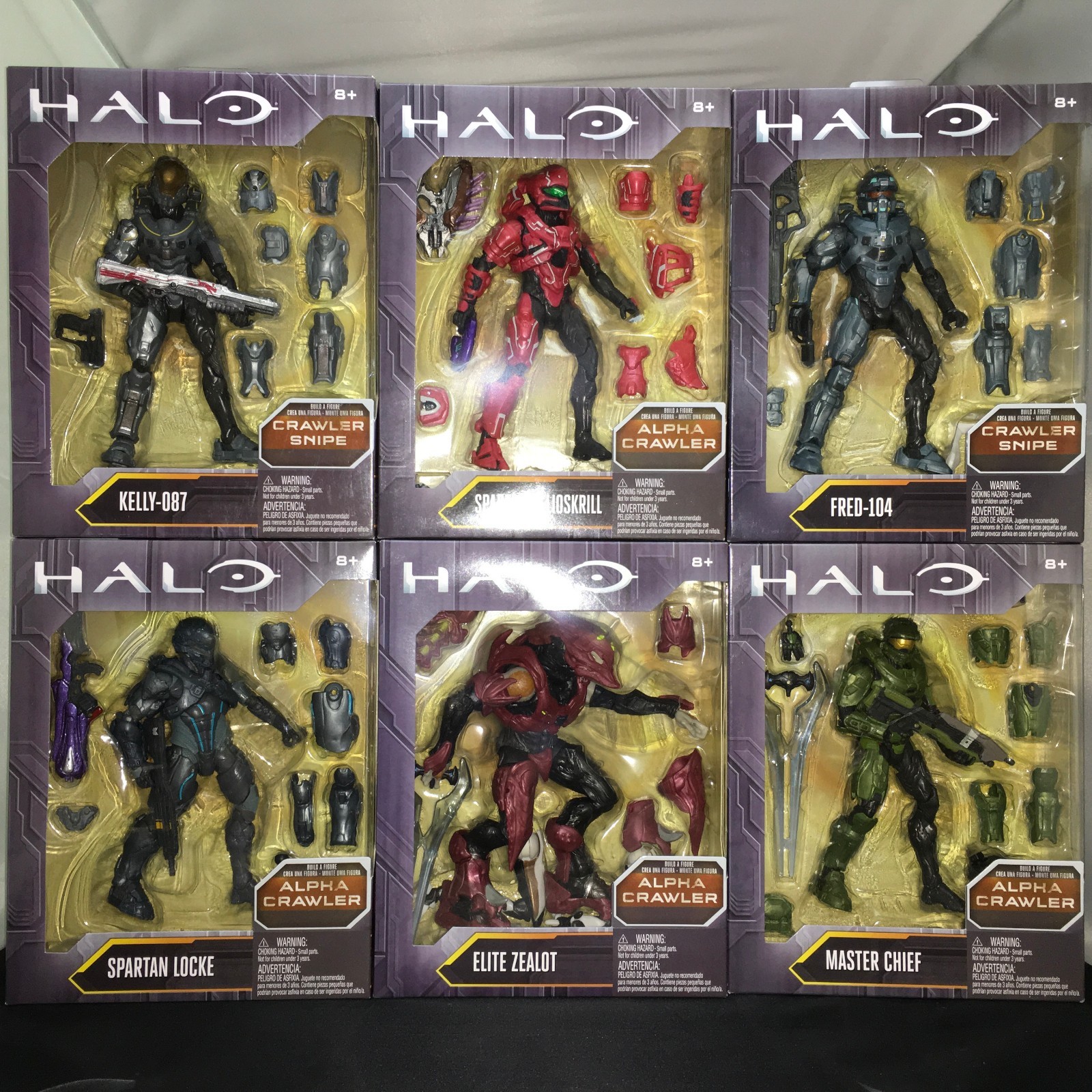 HALO Alpha & Snipe Crawler 6 inch Figures: Full Set of Six Figures - MATTEL HALO Alpha & Snipe Crawler Crawler Crawler 6 inch Figures: Full Set of Six Figures - MATTEL d27c91
