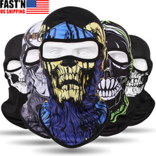 Tactical Balaclava Ghost Skull Full Face Mask Halloween Ski Motorcycle Sun Hood